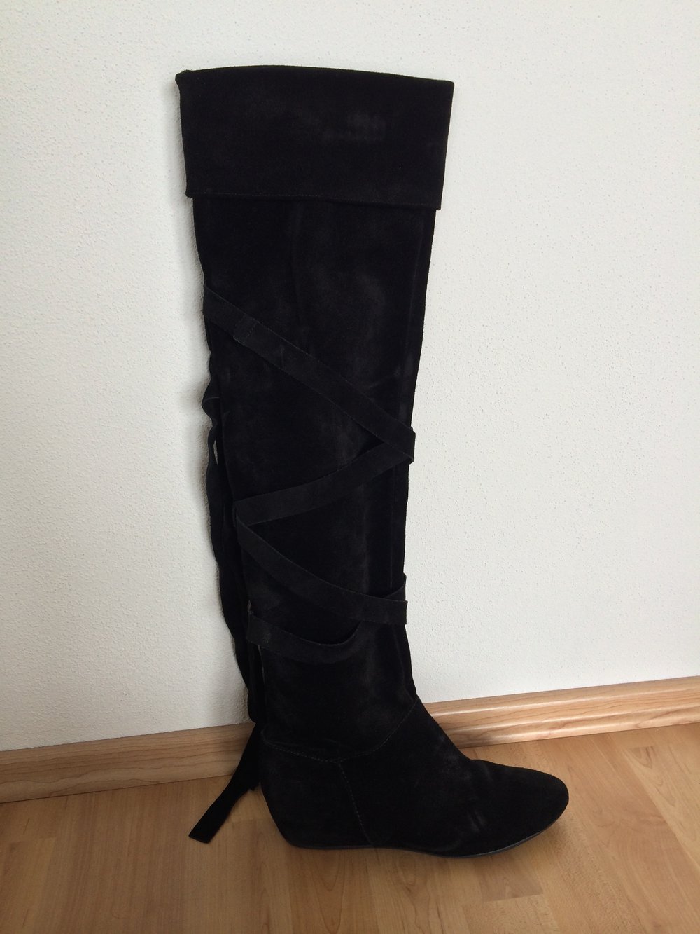 Cafenoir Overknee Stiefel Wildleder