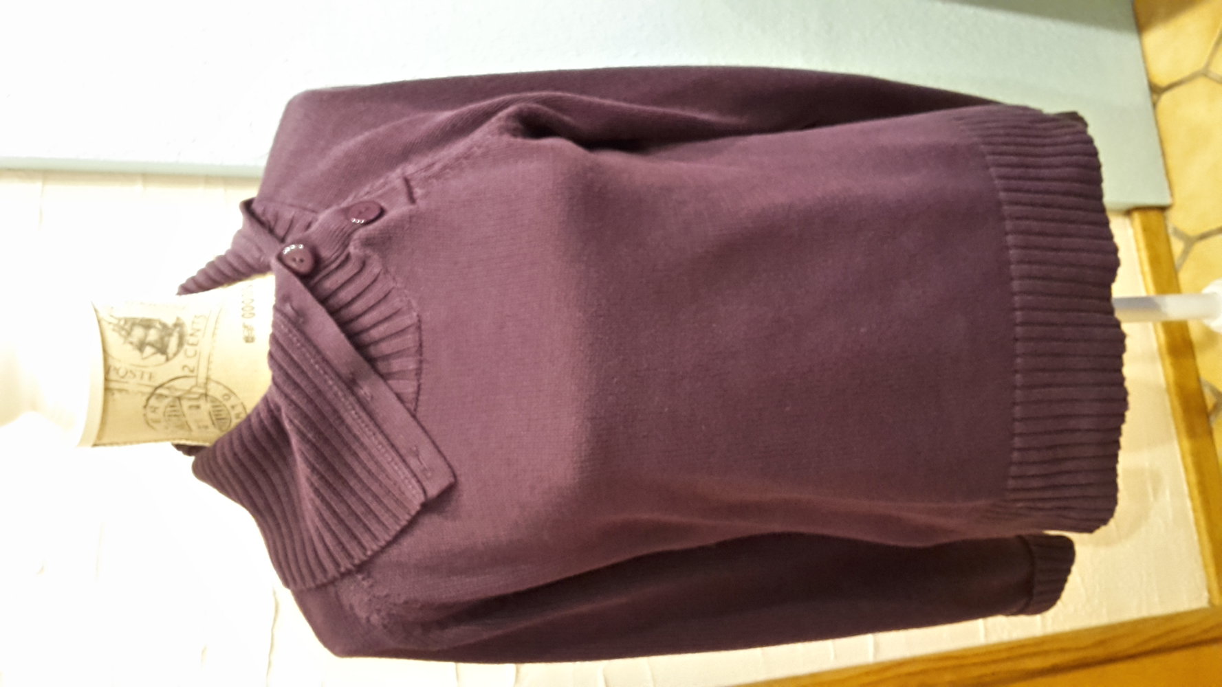 lila/violetter Rollkragen Pullover, warm, Winter, M-L, 38/40