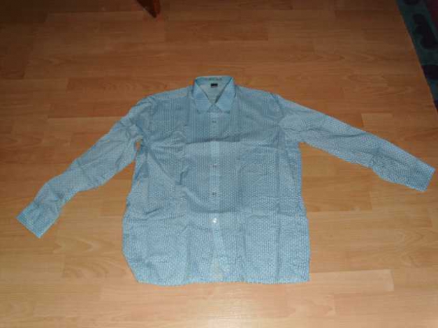 Hemd von Cobra, blau gemustert, Gr. 43/44 NEU