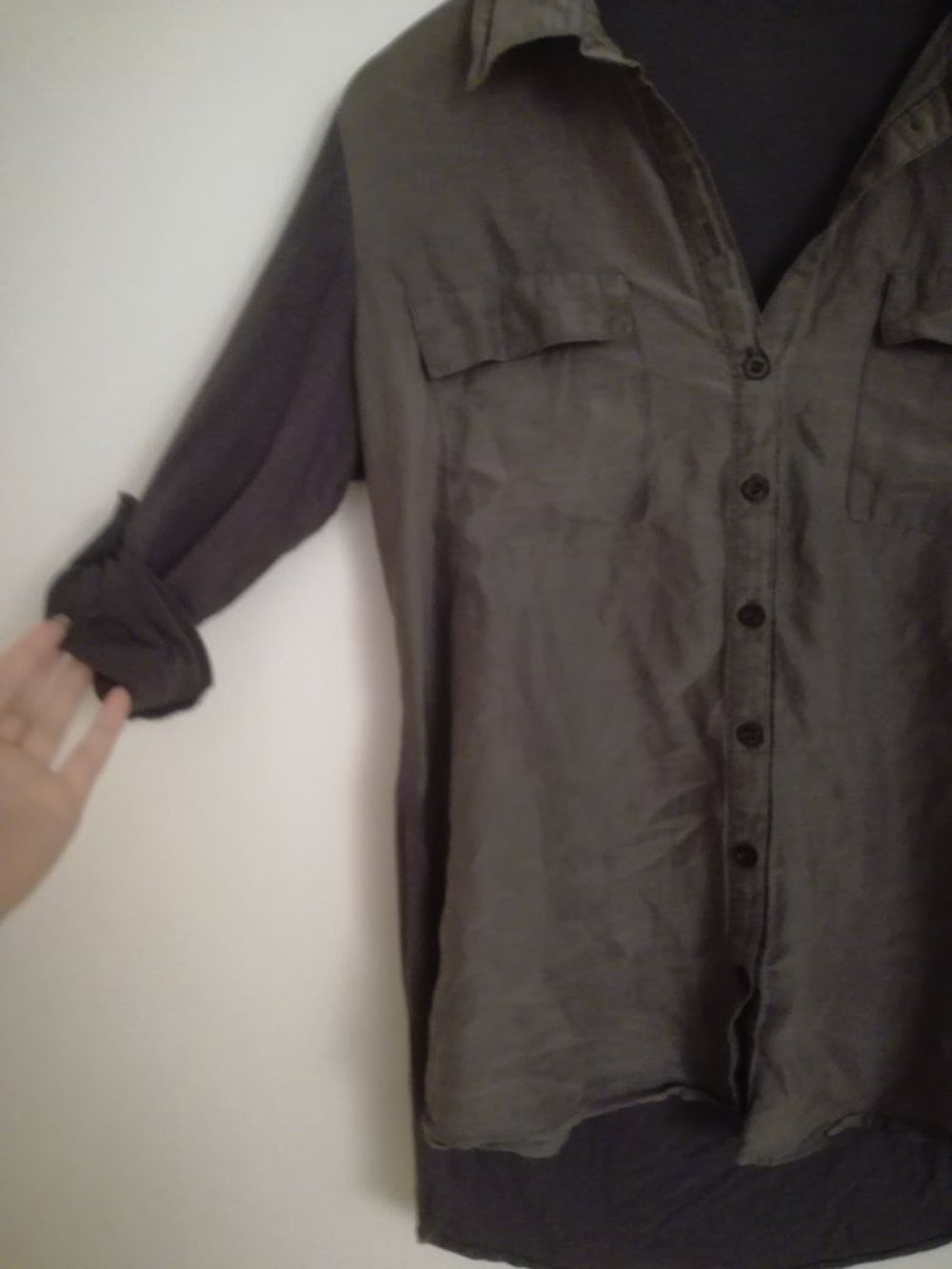 graue Bluse