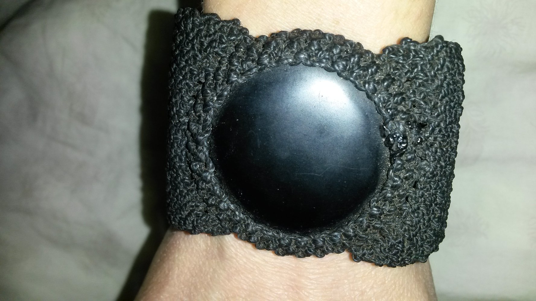 Makramee Armband in Schwarz