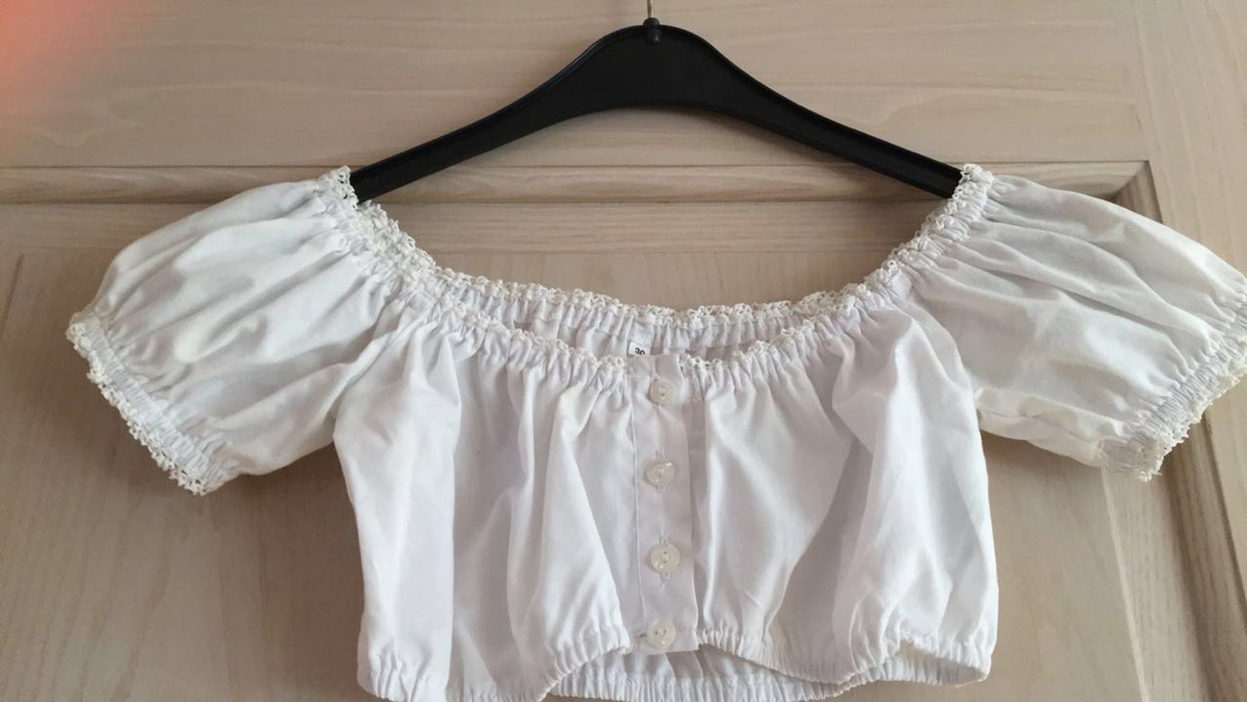 Mini Dirndl - braun/rosa - Gr. 30 - inkl. Bluse