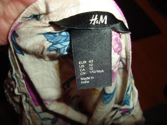 H&M Bluse Größe 42 bunt 