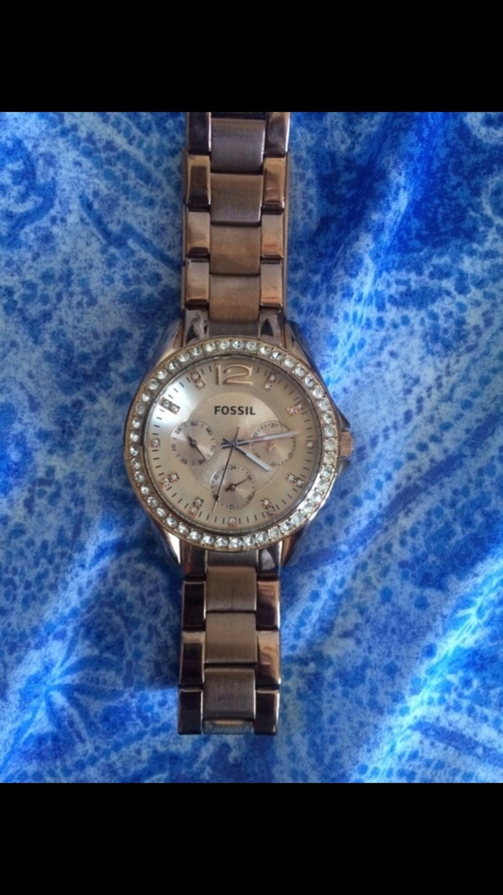 Fossiluhr Gold 