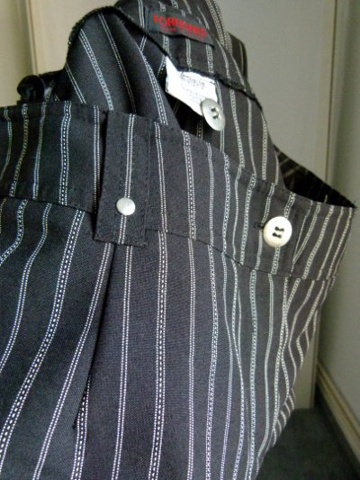 Nadelstreifen Hose Damenhose in schwarz weiß, Business Gothic Festlich