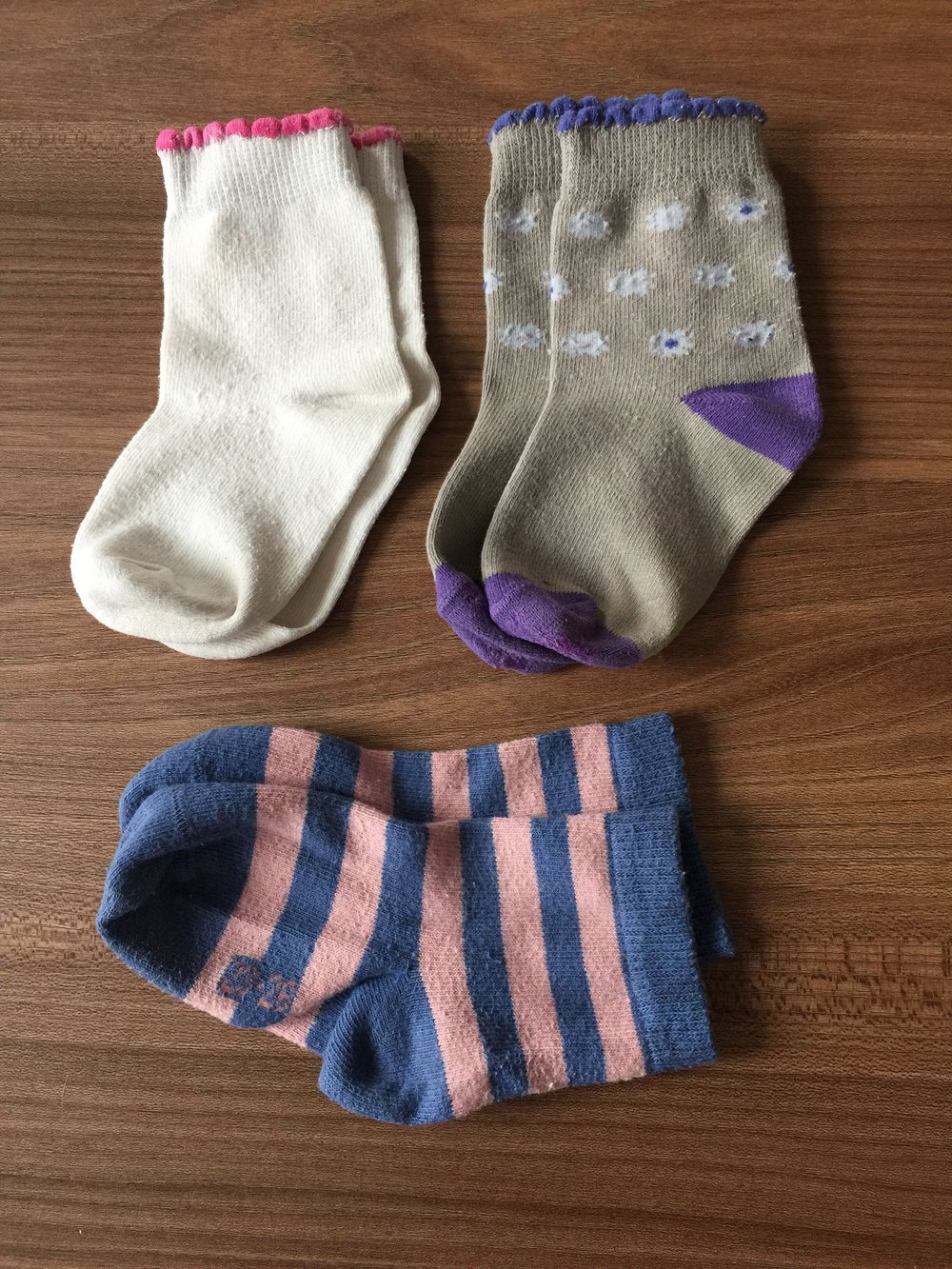 3 Paar Mädchensocken Gr. 23/24