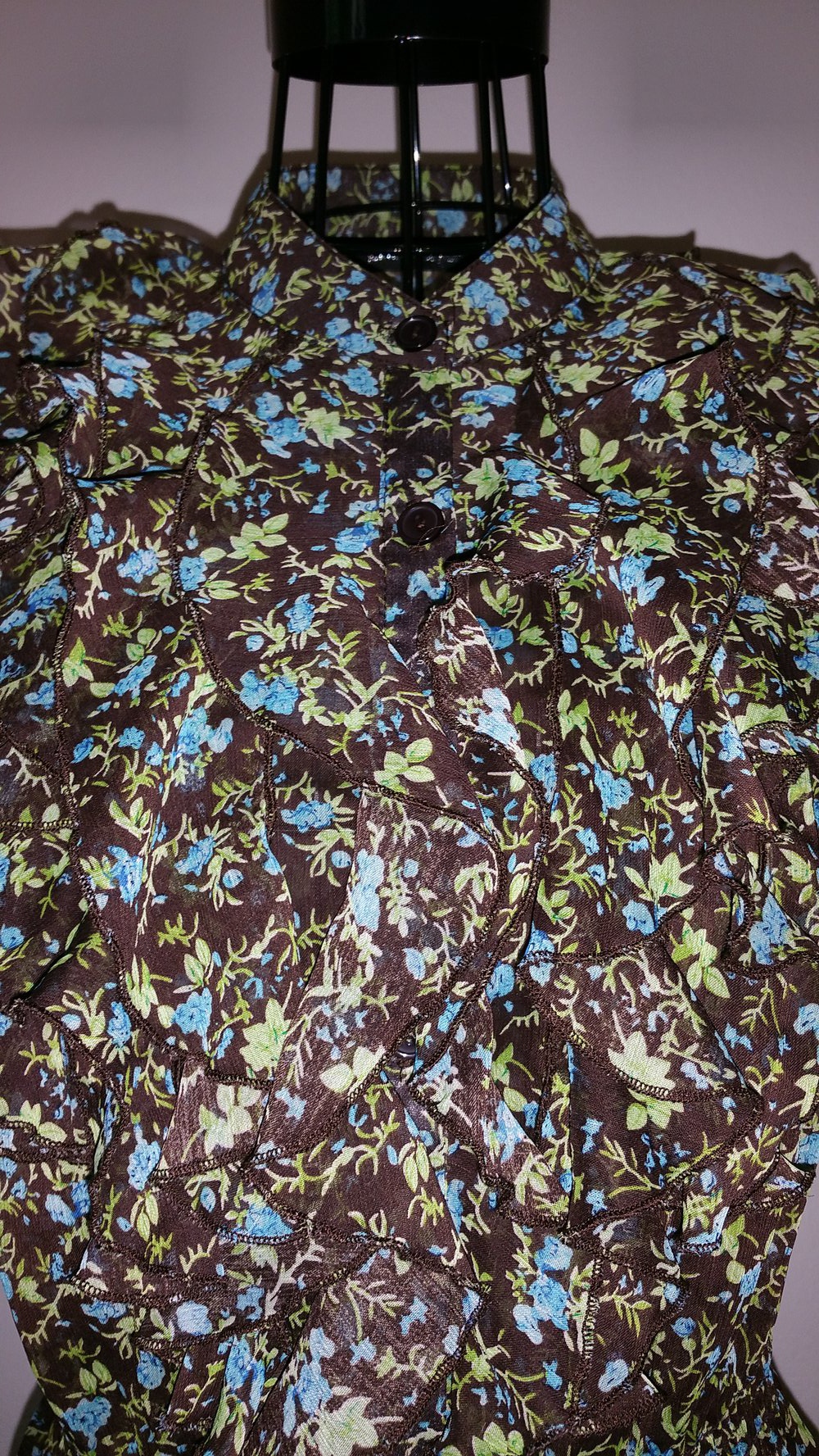 Damenblüse, geblühmt 