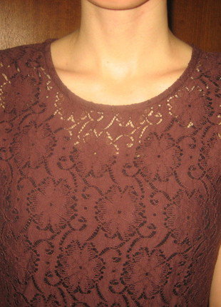 lilafarbenes Spitzen-Shirt/Bluse in Gr. S *Mengenrabatt*