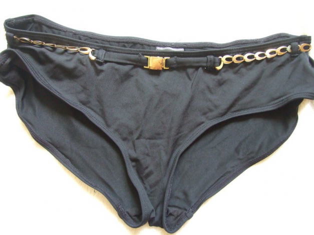 schwarzer Bikini mit goldenen Details H&M