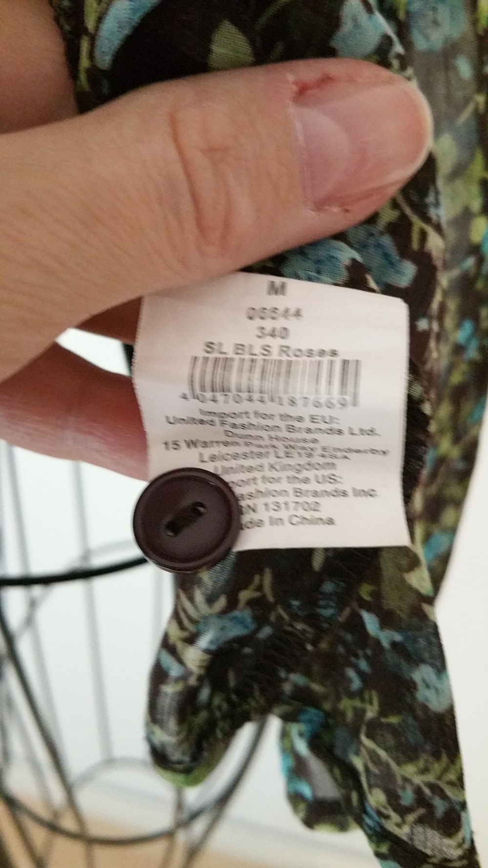 Damenblüse, geblühmt 