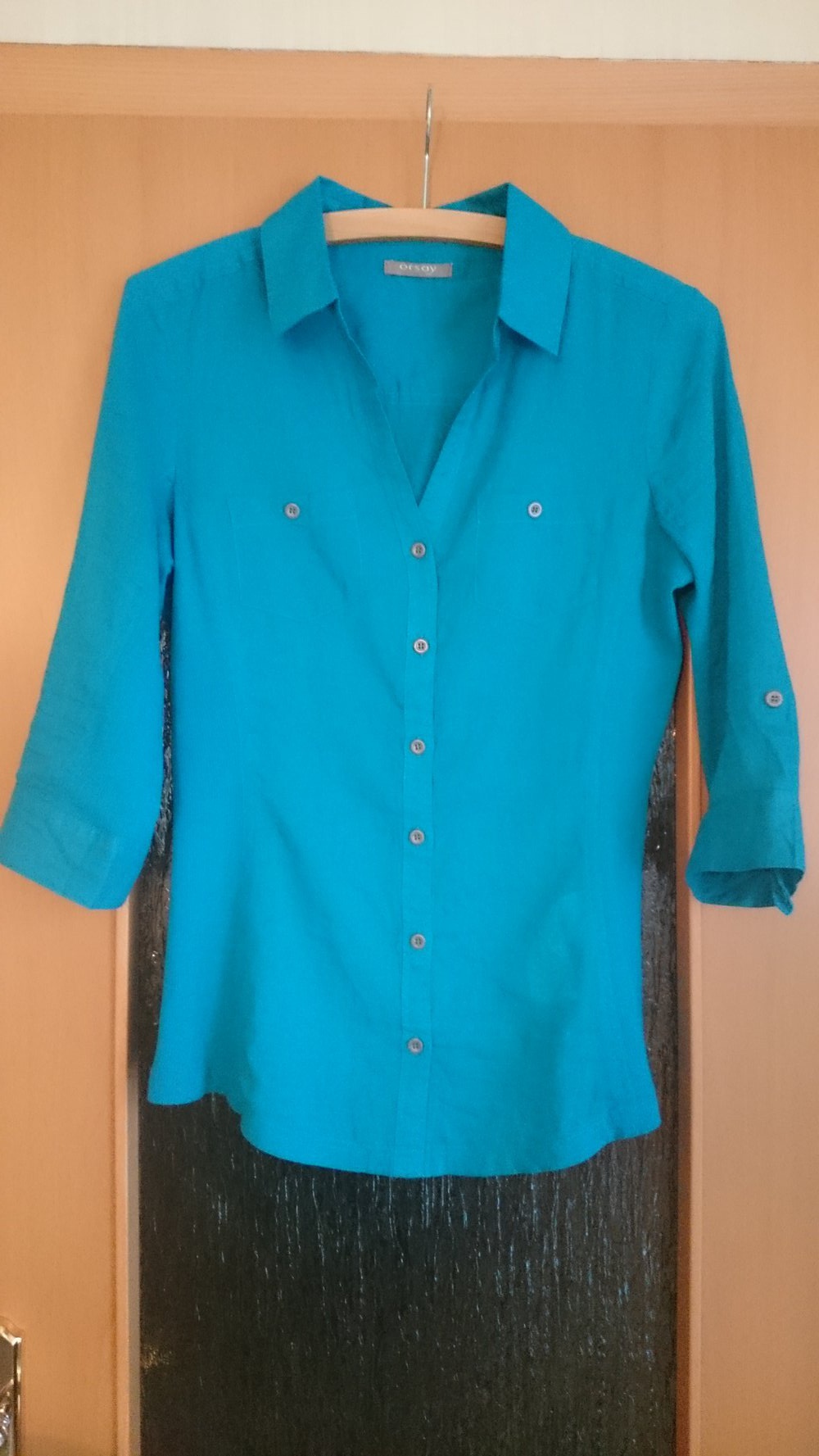 Casual Bluse in schönen Blau