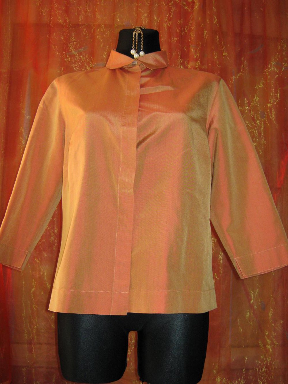NEU Business Ausgeh Seiden Hemd- Bluse 