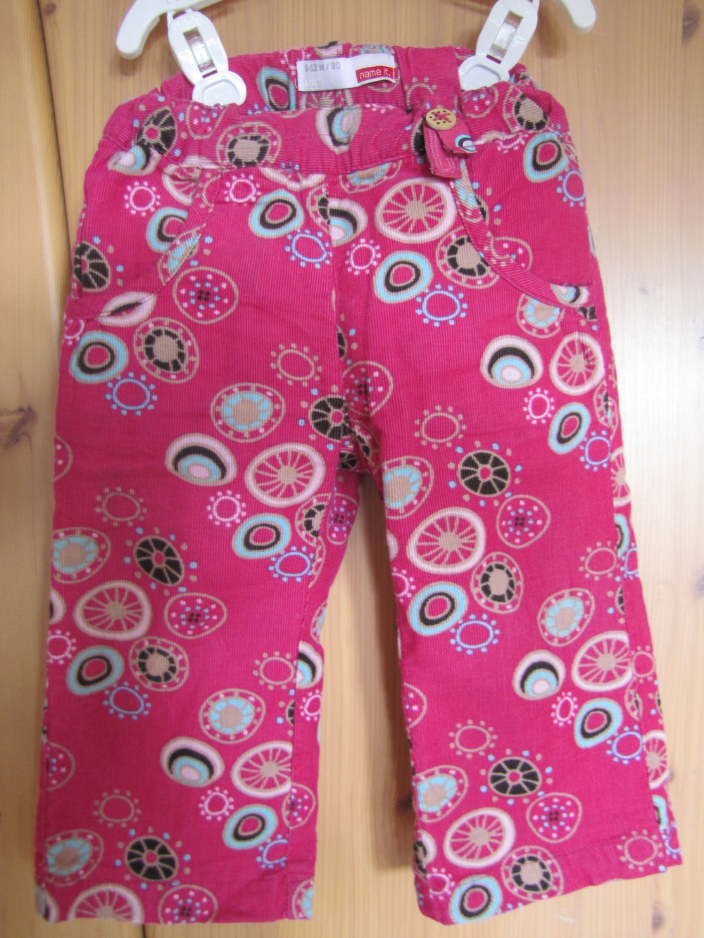 Name it - zuckersüße bunte Feincordhose Gr. 80