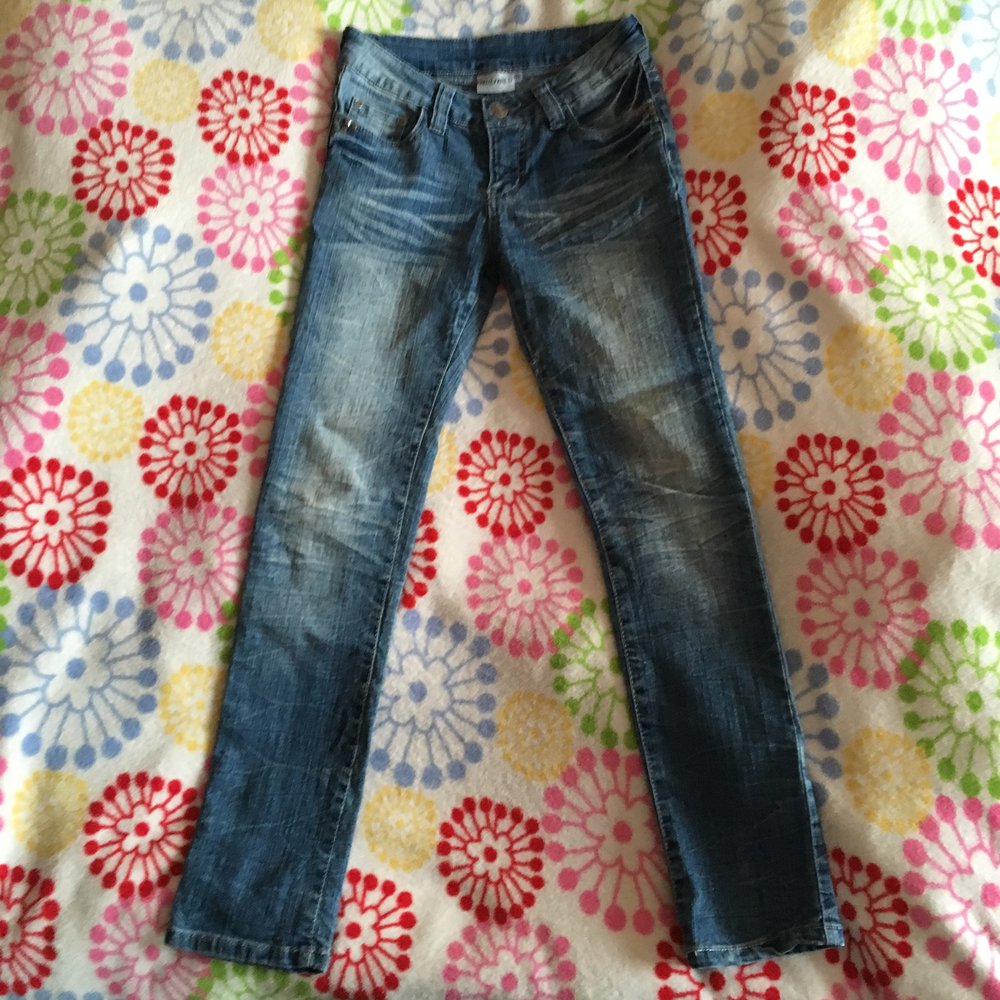 Jeans, strech, Röhre