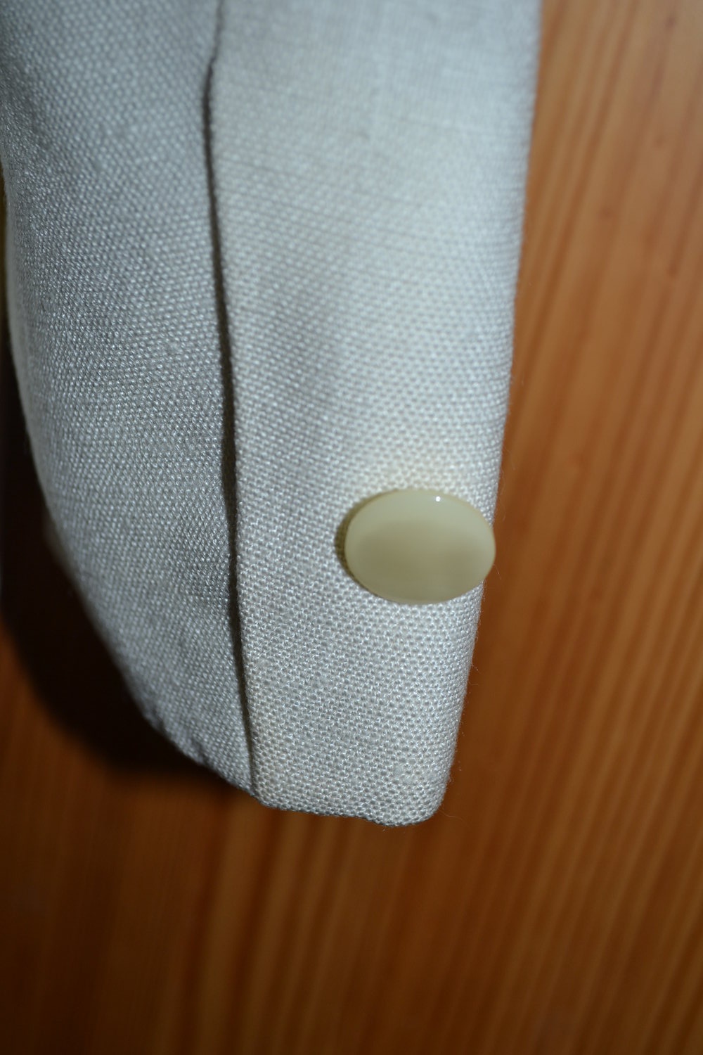 Blazer, Jacke, Sommerblazer, Businessblazer, Leinenoptik, cremefarben, 80er Jahre, true Vintage