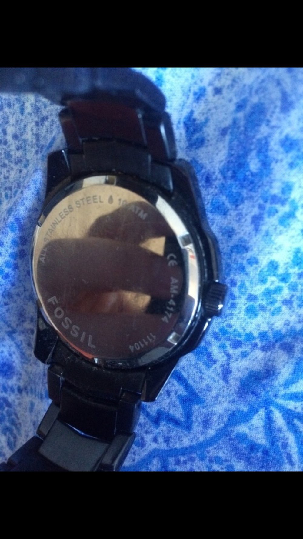 Fossil Uhr schwarz
