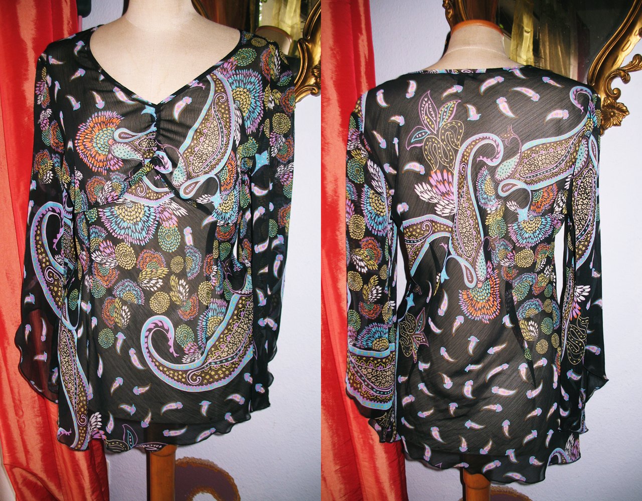Transparente Bluse