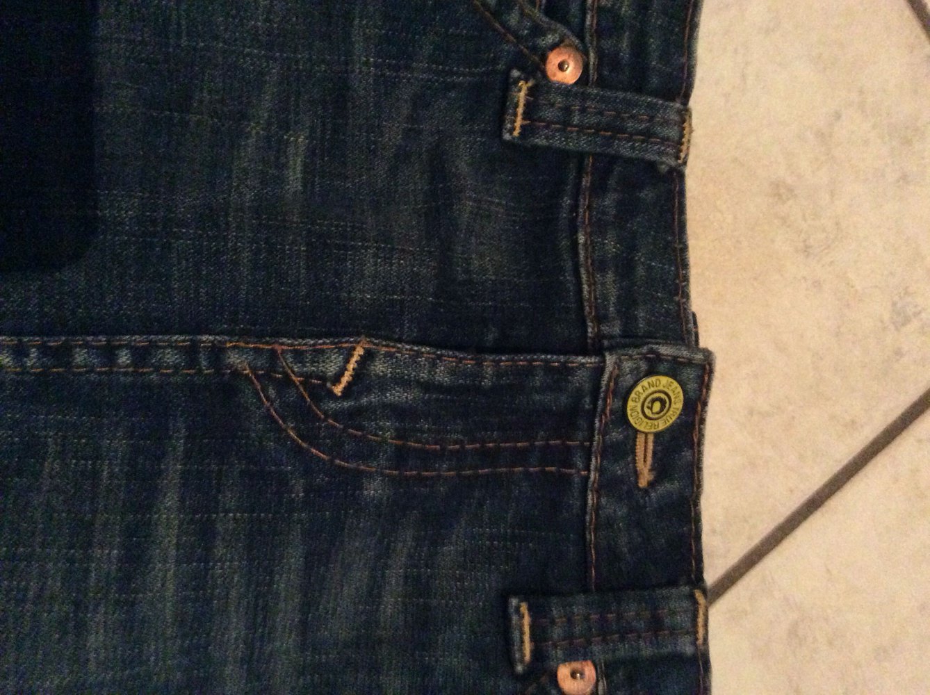 True Religion Brand Jeans Minirock Jeansrock Rock Jeans Größe 32/34 XXS / XS blau Damen Girls 