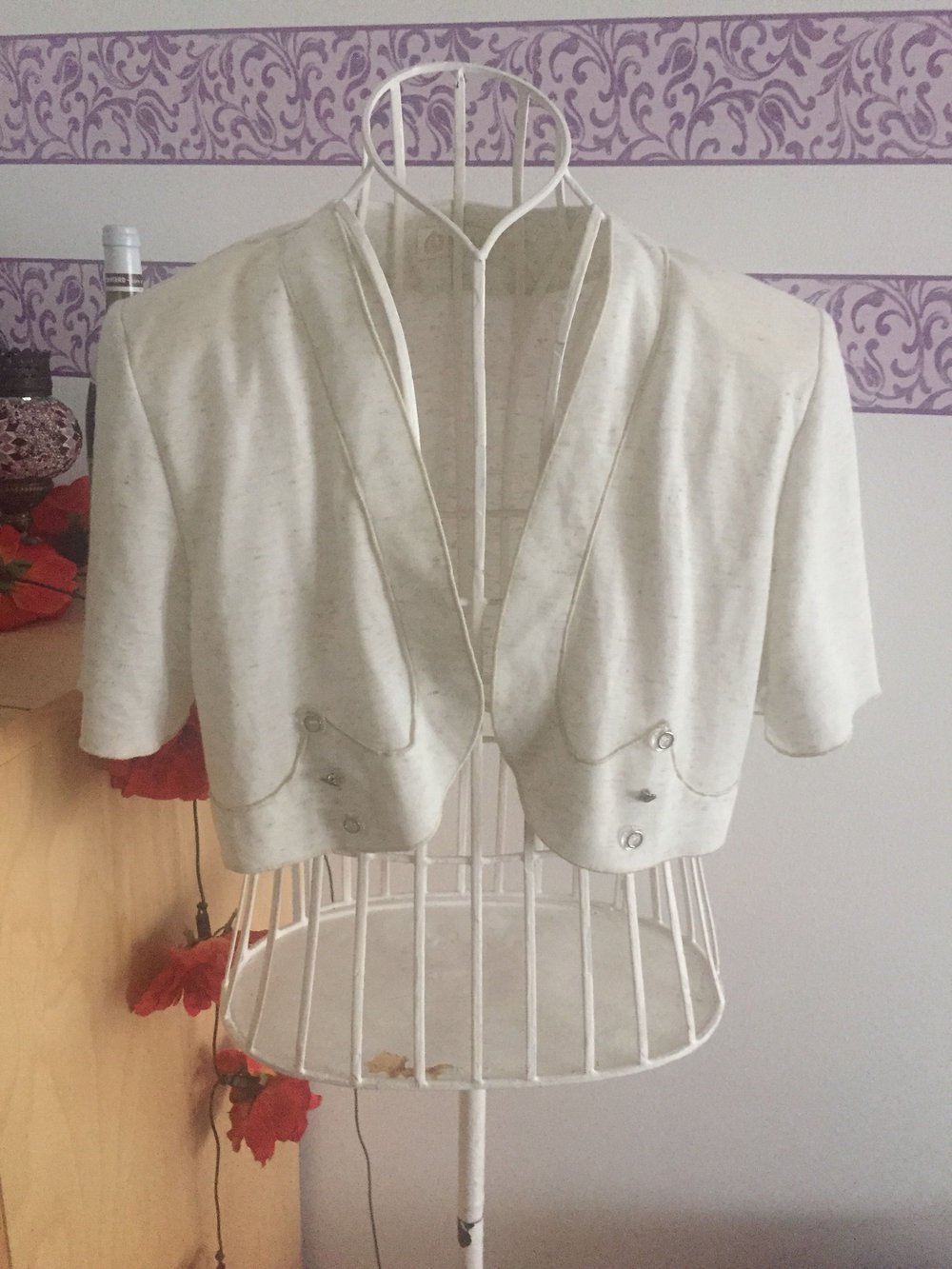 Weiß Beiger Bolero