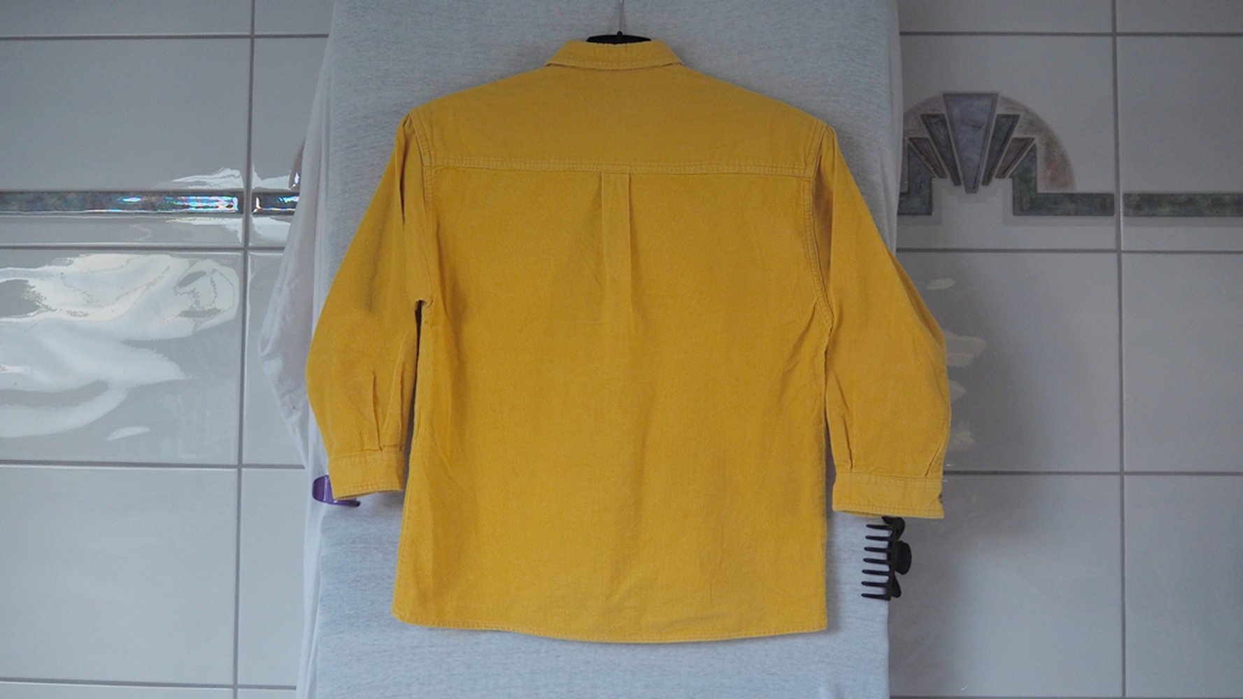 Gelbe Cord Jacke mit Knöpfen Gr. 128