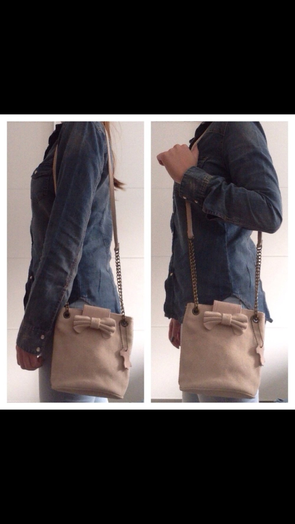 Tasche aus Wildleder