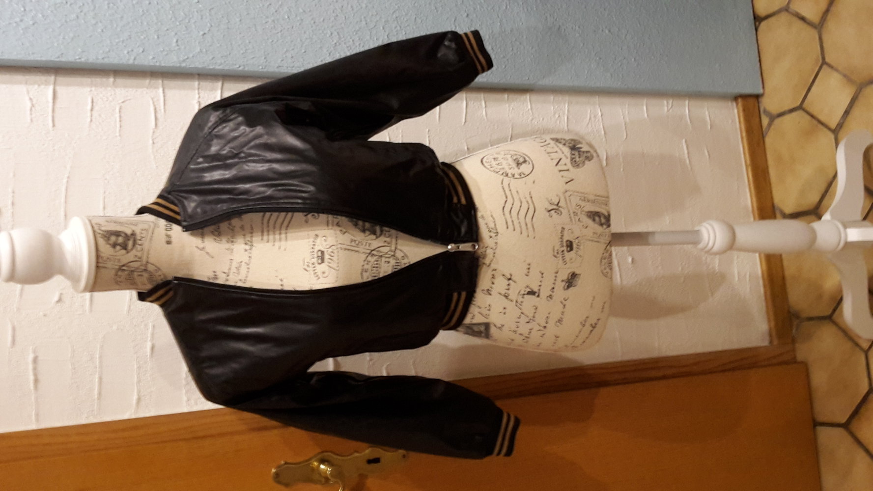 leicht gefütterte Lederjacke,Bikerjacke,Rockerjacke,Übergangsjacke unisex