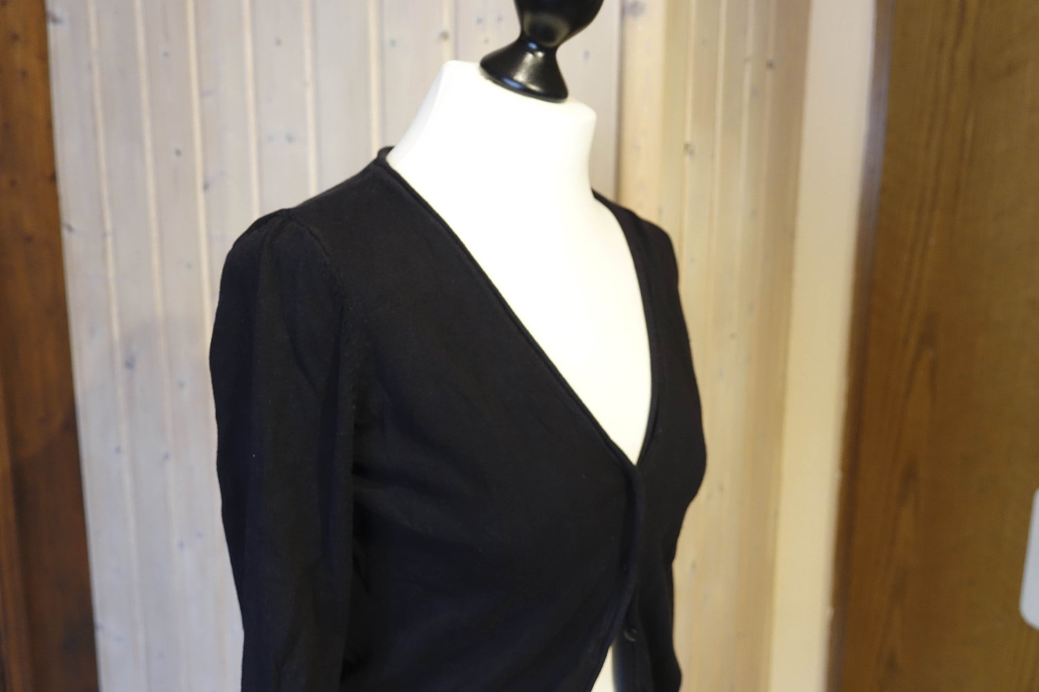 Basic Cardigan Schwarz
