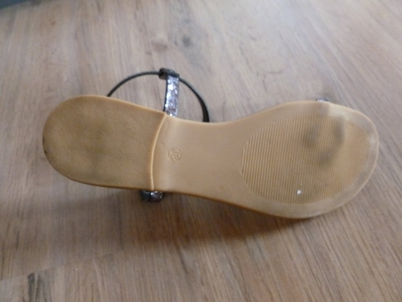 Sandalen Schuhe silber schwarz Bata Wie Neu