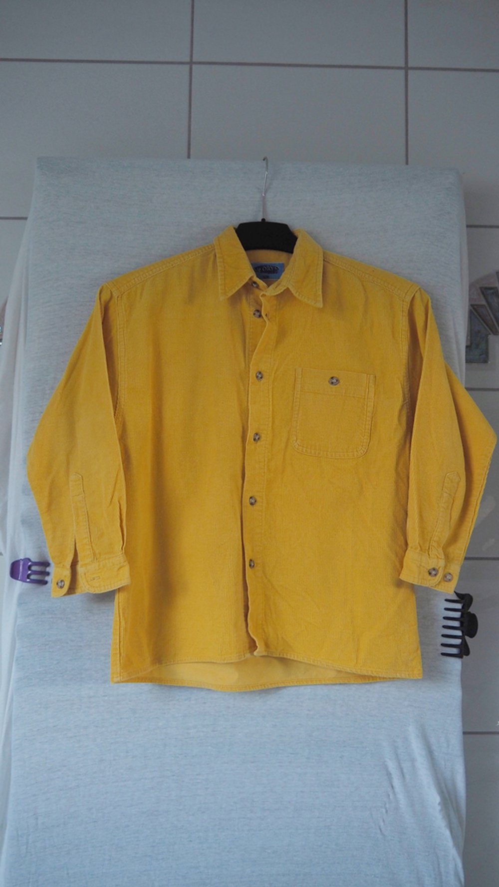 Gelbe Cord Jacke mit Knöpfen Gr. 128