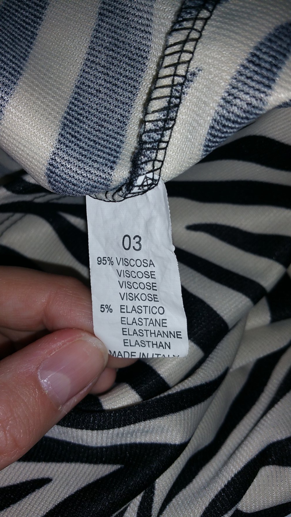 Kleid, zebraoptik