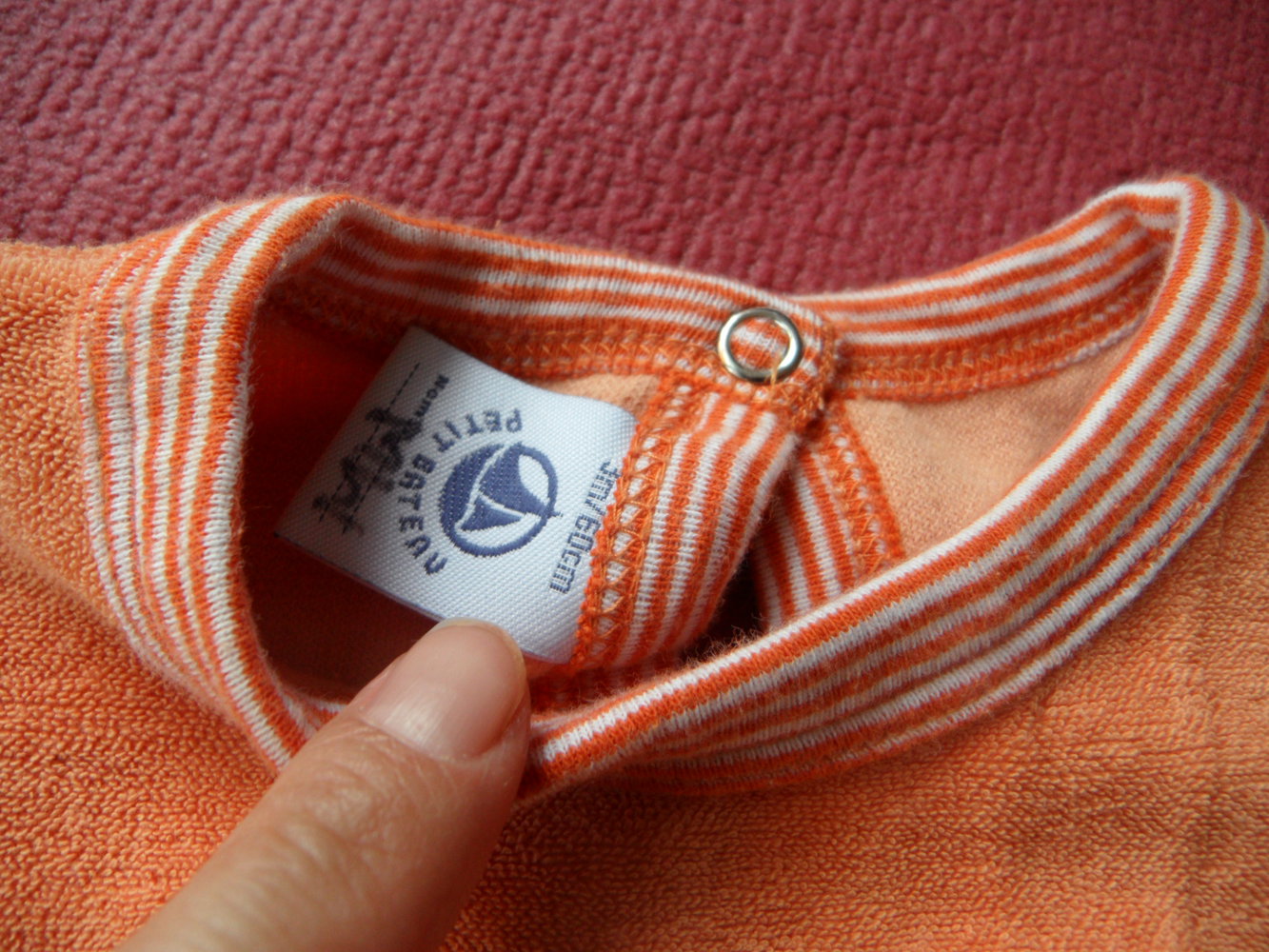 Schlafanzug Overall von Petit Bateau mit Katze