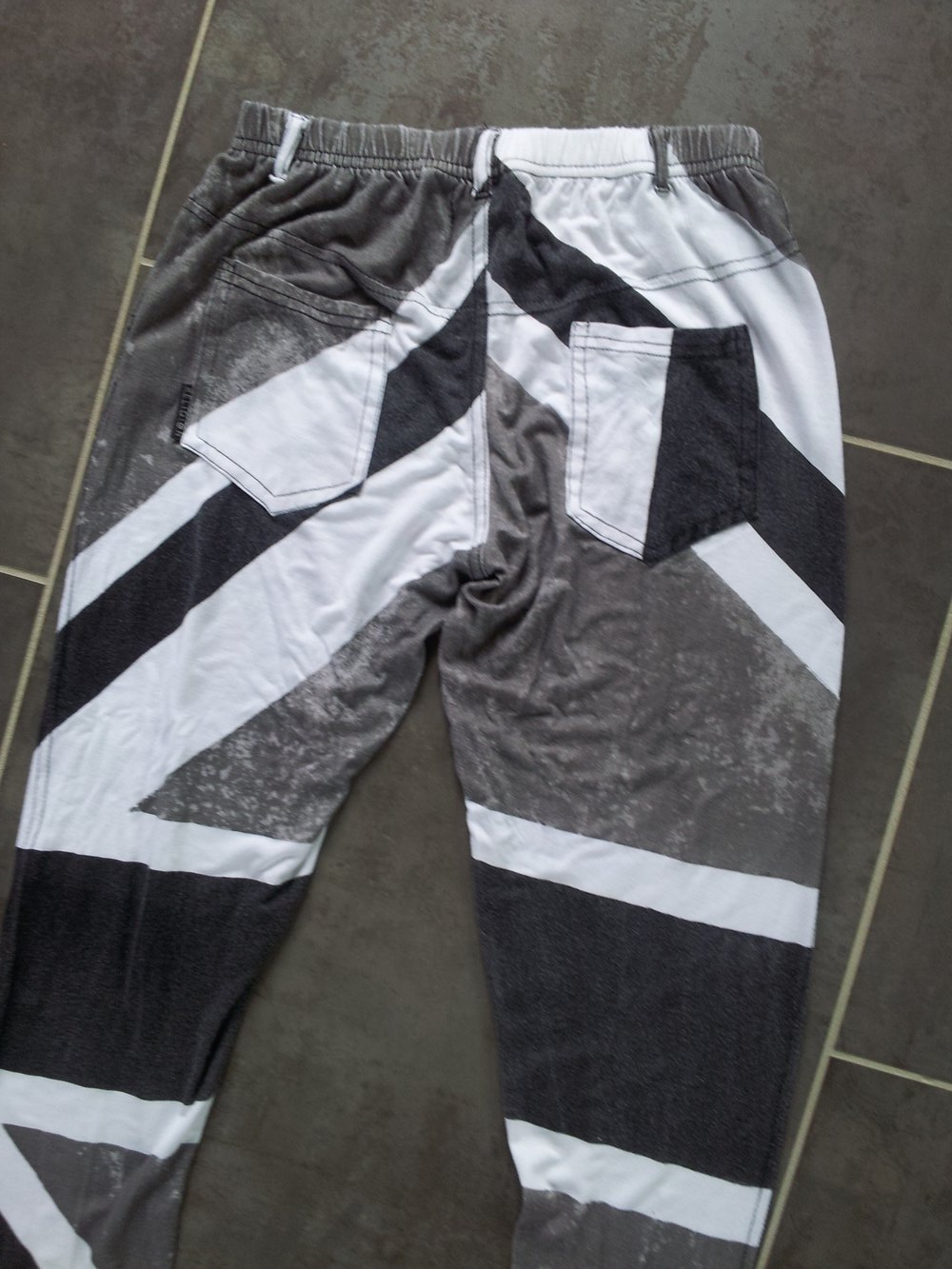  britischer/englische Flagge in Schwarz-Weiß 