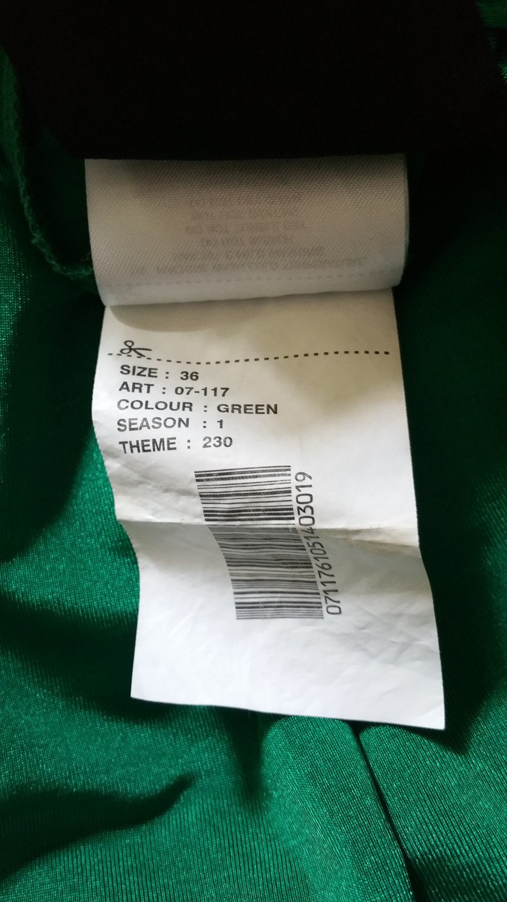 Rock, lang, dunkelgrün 