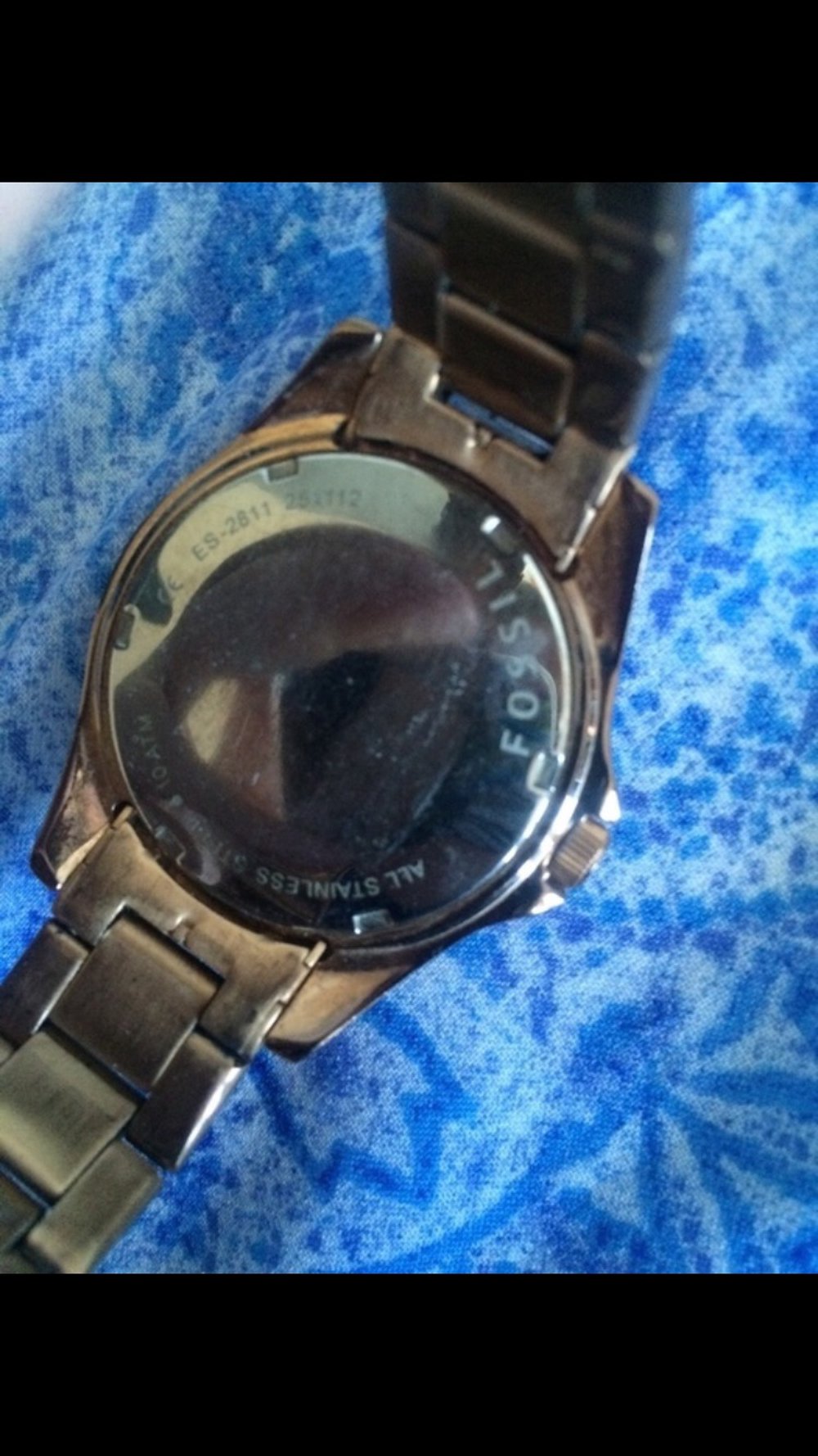 Fossiluhr Gold 
