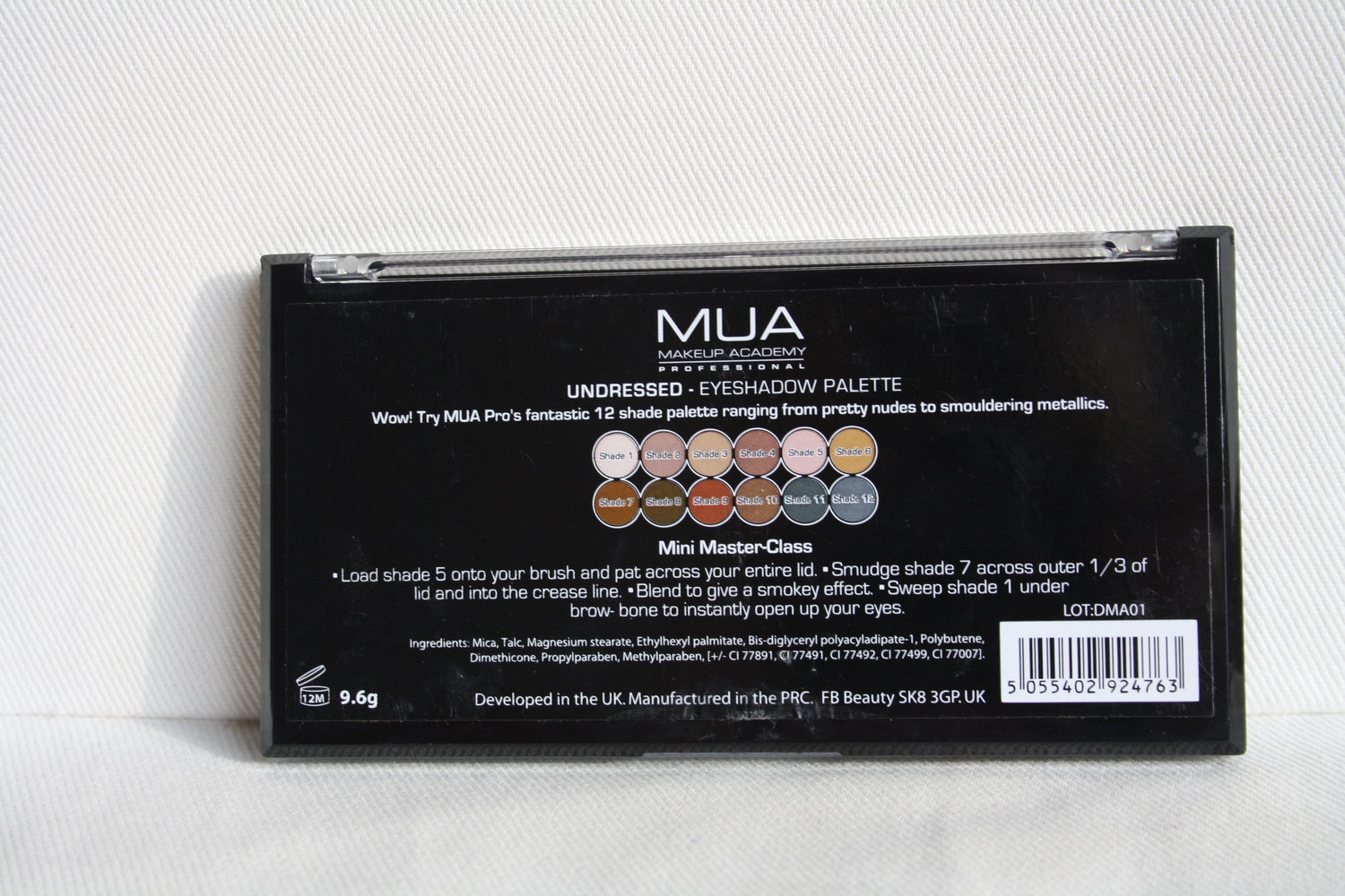 * MUA Lidschatten Palette Undressed