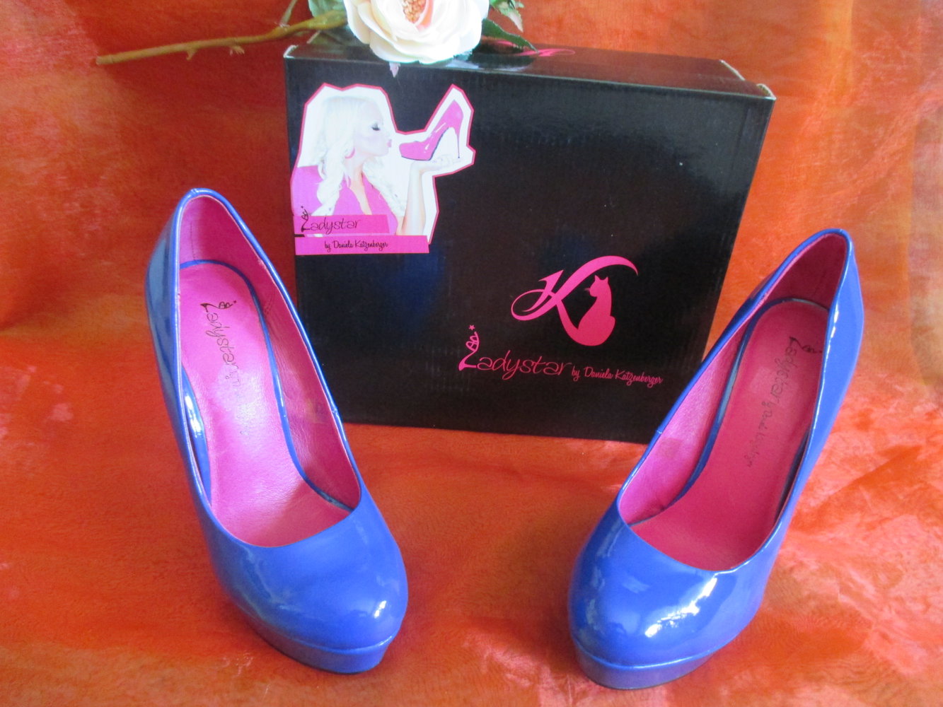 NEU im Karton * Echt * Lack- Leder * High- Heels * Plateau * Pumps * Schuhe 