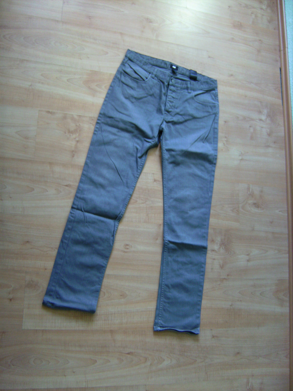 Herrenjeans H&M straight hellgrau, Hose, 32/34, Jeans grey washed