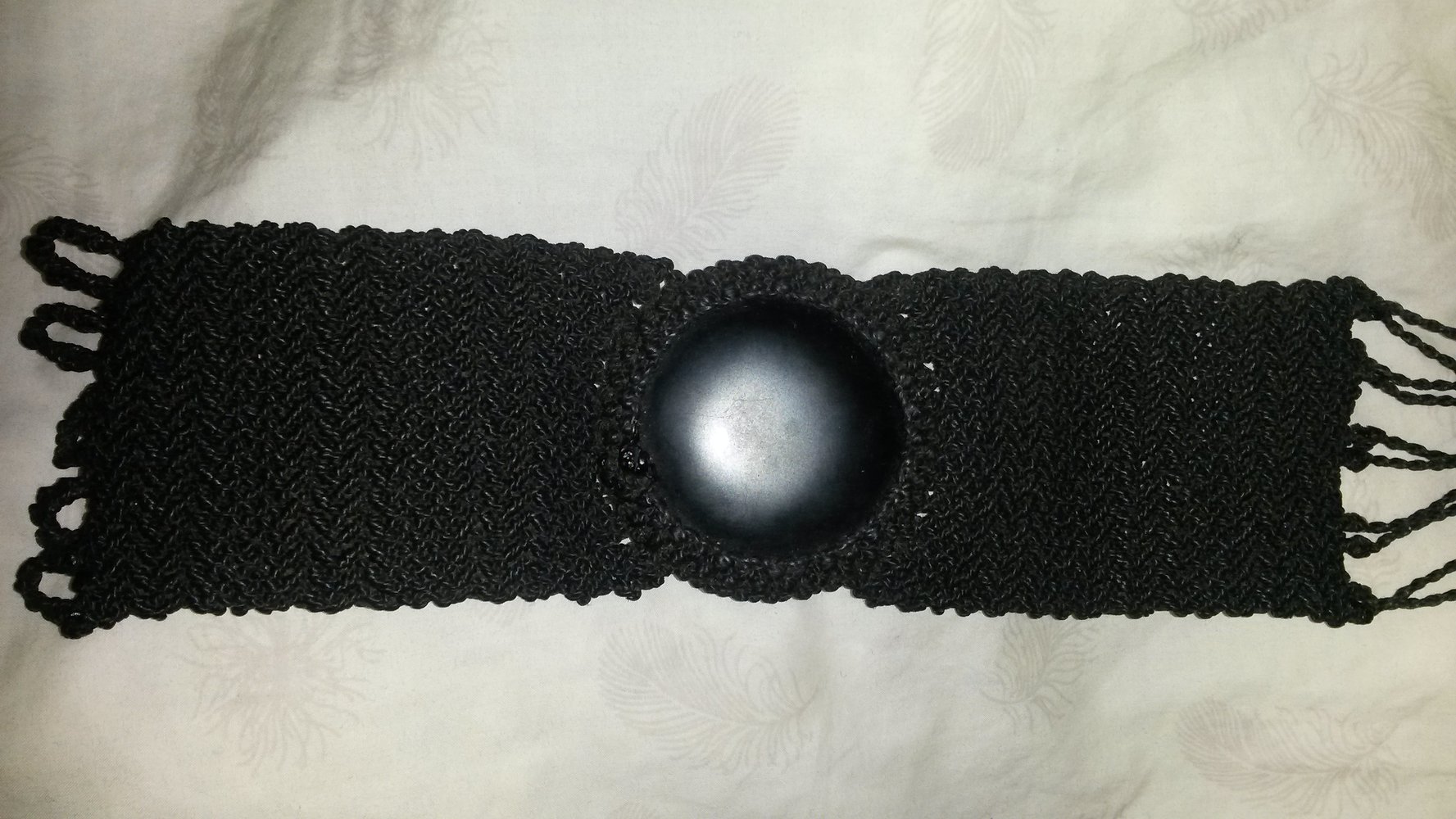 Makramee Armband in Schwarz