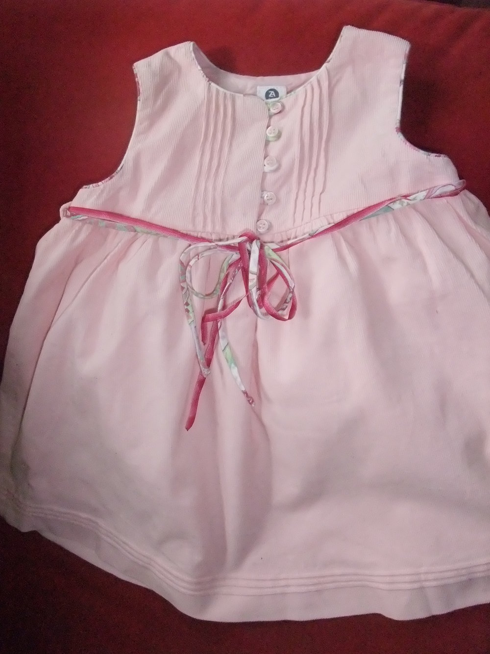 Zara Kleid Gr. 80 86 Rosa Feincord wie Neu