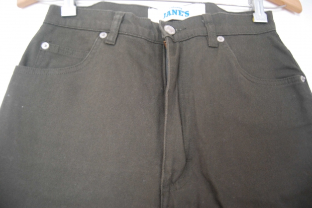Vintage True High-Waiste Khaki Jeanshose Trendi