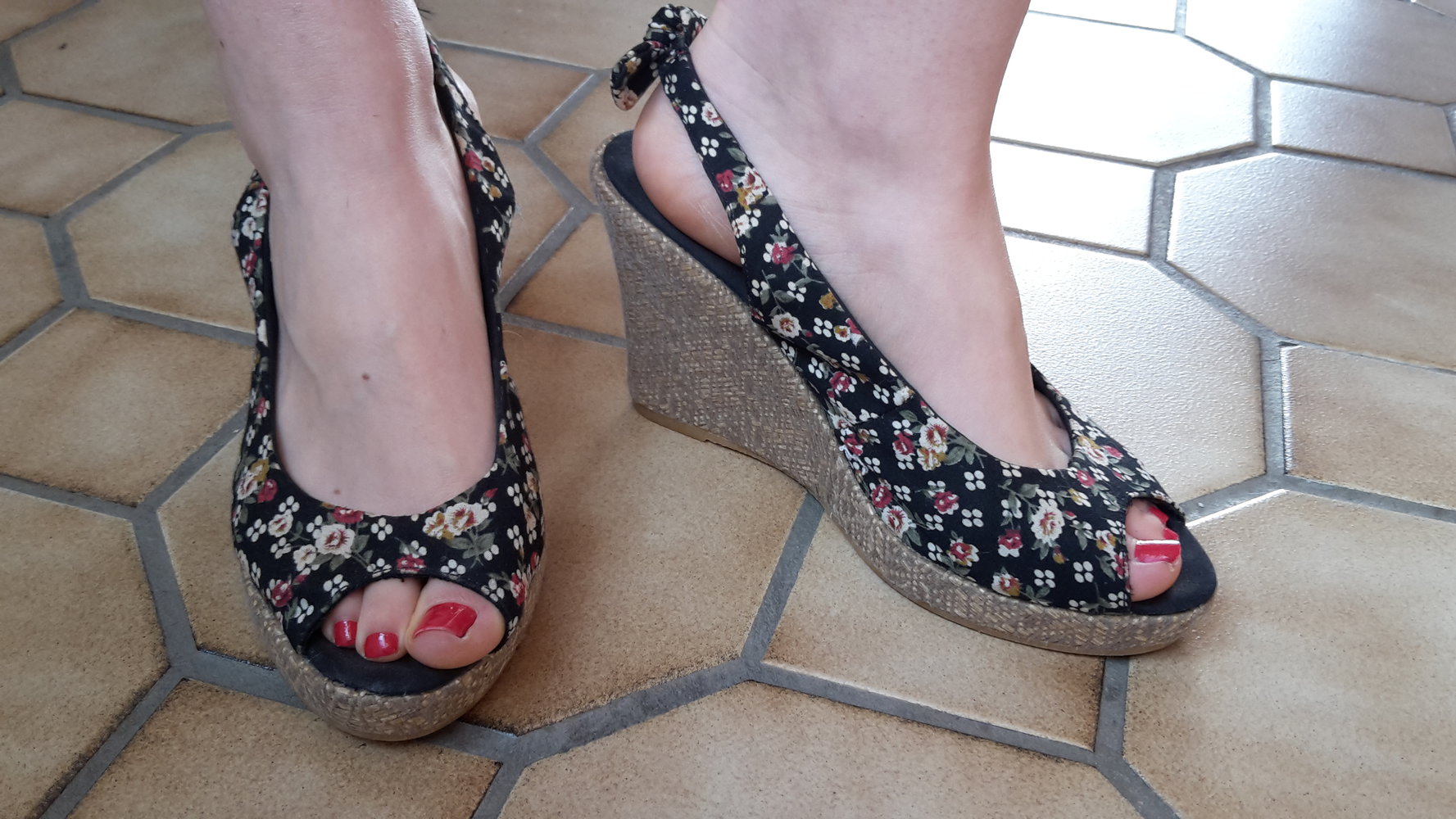 Gr. 38 pep step wedges  Keilabsatz schwarz gothic emo rockabilly 