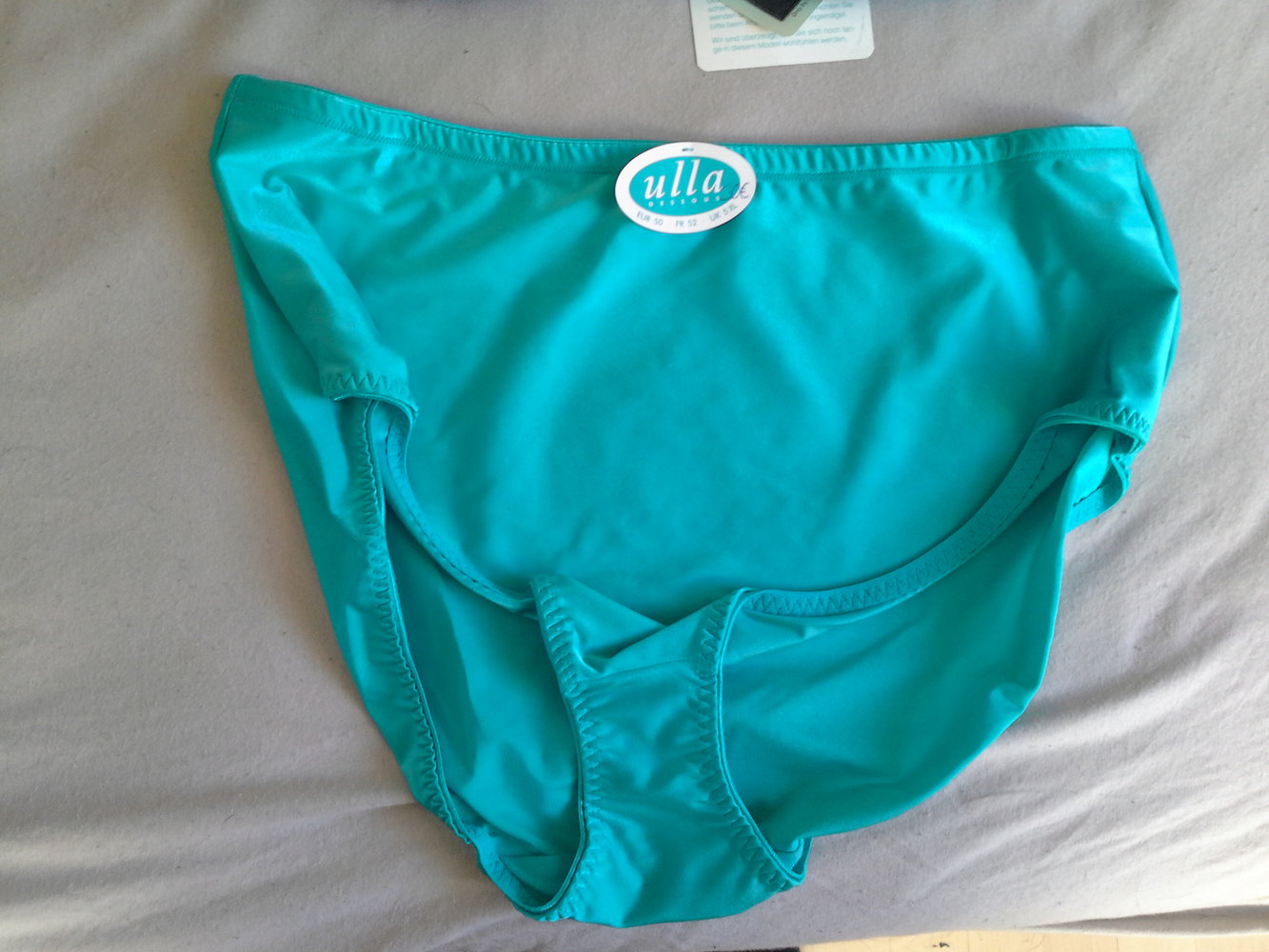 Ulla Dessous, (Set) Slip 50, neuware, türkis, hochsitzend