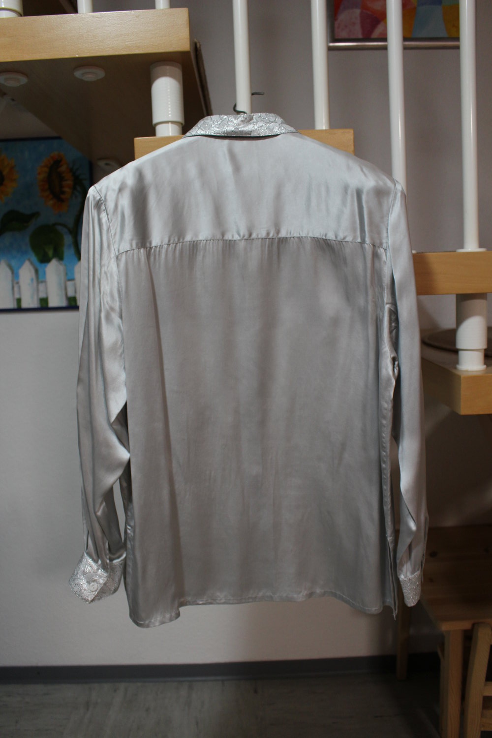 334. Seidenbluse von Heine, Gr. 38-40