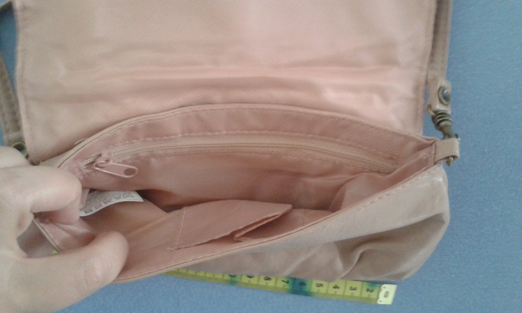 kleine altrosa Handtasche/Clutch