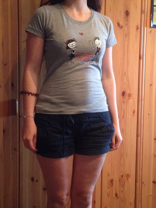 Graues Punk T-Shirt