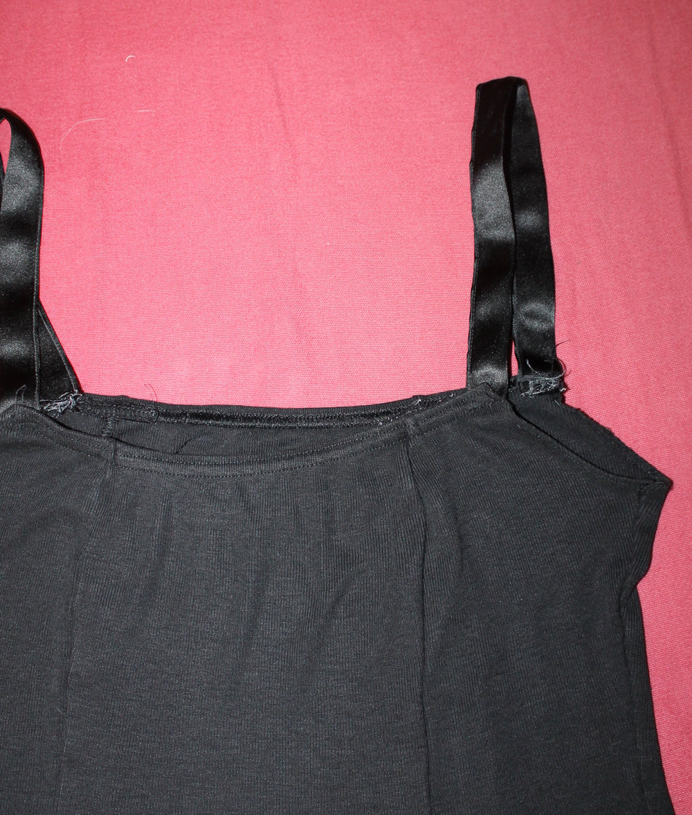 einfaches Baumwollkleid / Sommerkleid in schwarz