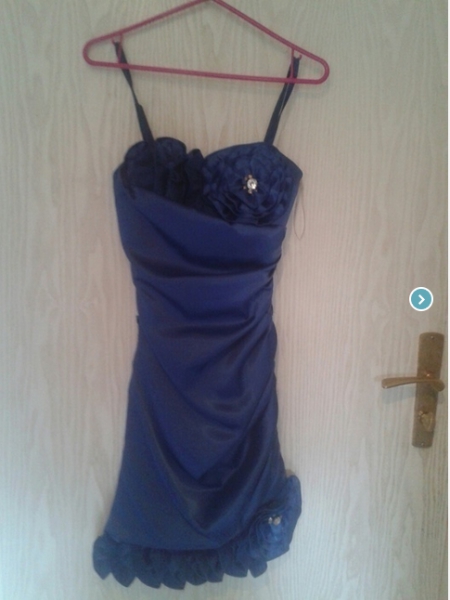 blaues Abendkleid/Abschlussballkleid