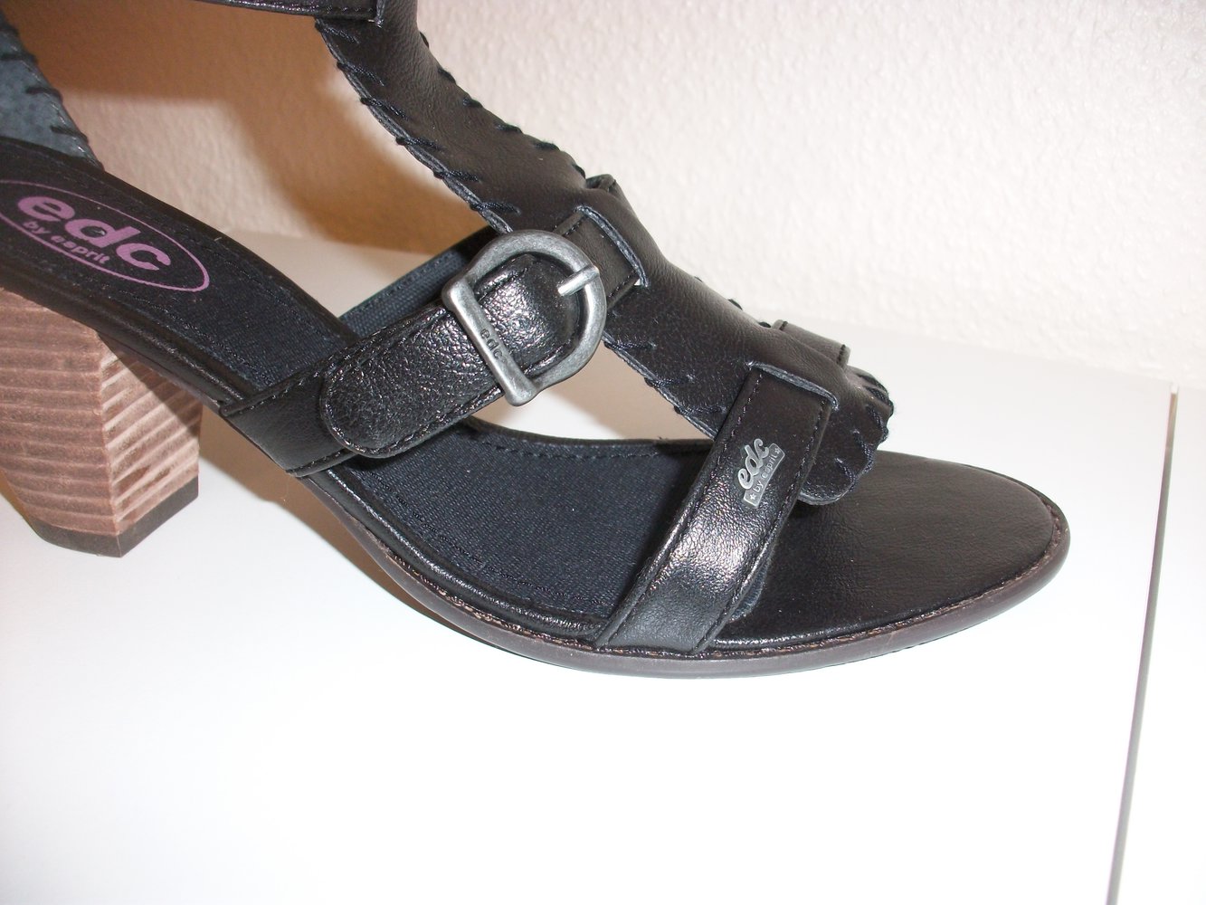 Unbenutzte Esprit Gladiator Pumps Sandalen schwarz Gr. 38, wie neu! #Esprit #Sandaletten
