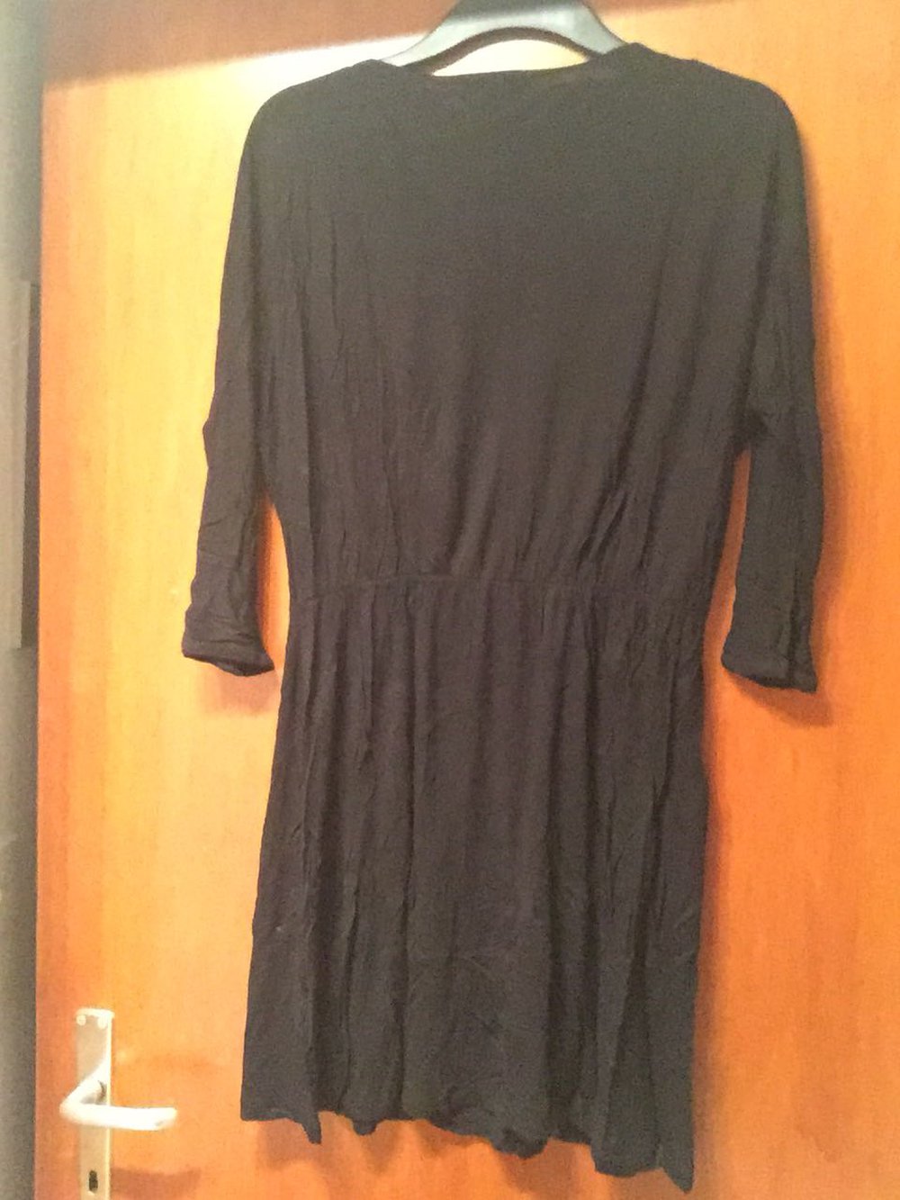 Basic Jerseykleid Schwarz