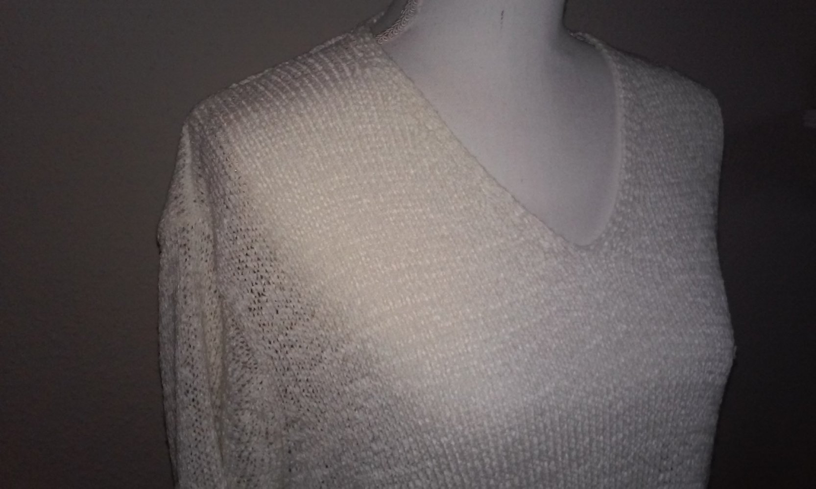 Shirt Pulli Kurzarmpulli Strickpullover ganz luftig weich und leicht